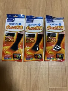 メンズ ココピタプラス あったか実感 レギュラー丈 25～27cm 3足セット