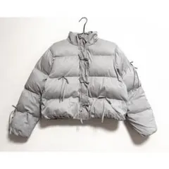 merry jenny 美品 グレー ribbon paddedジャケット
