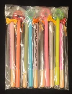 ボールペン　10本　文房具　筆記具　お菓子　カラフルスイーツデザイン　ペン