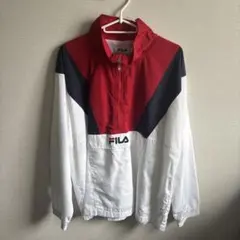 FILA ナイロンジャケット Mサイズ レッド/ネイビー