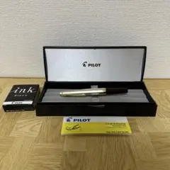 パイロット 万年筆　エリート ディープレッド ペン先 F（細字）　廃盤　インク付