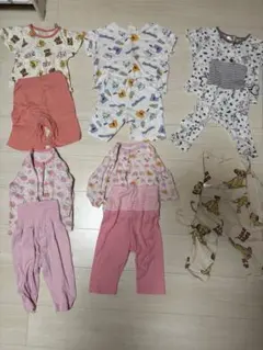 子供服 パジャマ6点セット 80・90サイズ まとめ売り 女の子 訳あり