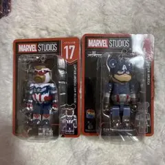 ベアブリックmarvel キャプテンアメリカ　キャプテンアメリカ(サム)17 4