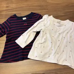 petit main 長袖カットソー 90cm 2枚セット