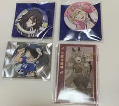 鬼滅の刃 缶バッジ フォトカード 伊黒小芭内 甘露寺蜜璃
