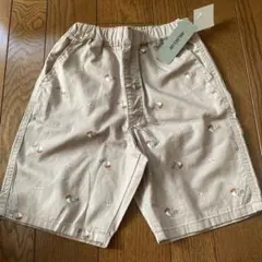 タグ付未使用　MILDCLUB グレージュ ハーフパンツ 130