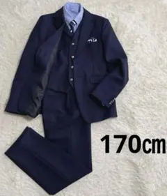 極美品　WF ワンダーファクトリー　スリーピース　スーツ　6点　170 ネイビー