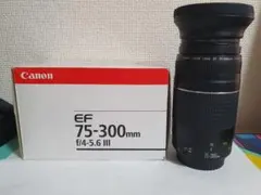 ​【極美品】Canon EF 75-300mm Ⅲ★元箱、折畳フードフィルター付のサムネイル