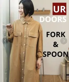 アーバンリサーチドアーズ　FORK&SPOON ミリタリーシャツワンピース
