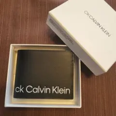 ★新品未使用★カルバンクライン　Calvin Klein　 二つ折り財布　 黒