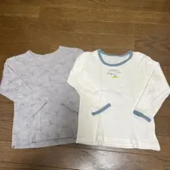恐竜柄長袖肌着2枚セット 120