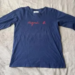 agnès b. ネイビー長袖Tシャツ キッズLサイズ