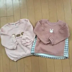 西松屋　裏起毛トレーナー　2枚　95サイズ