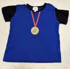 アニエスベー 半袖Tシャツ 2ans 青色 ブルー