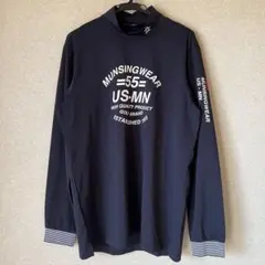 Munsingwear モックネックシャツ ダークネイビー Mサイズのサムネイル