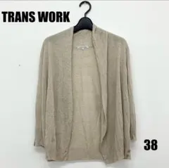 TRANS WORK 長袖カーディガン 38サイズ 女性のサムネイル