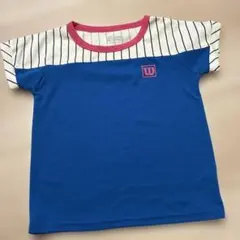 Wilson Tシャツ ブルー ストライプ 130 ピンクのサムネイル