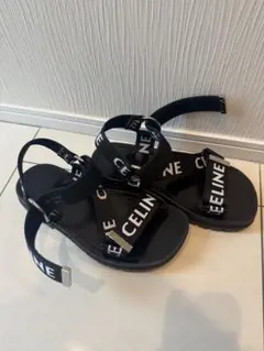 美品 セリーヌ フィービー期 レザー ウェッジソールサンダル 36