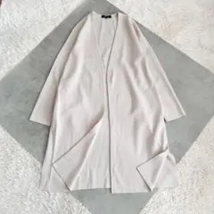 極美品✨アンタイトル ファインララプラスウールロングカーディガン　４　ベージュ