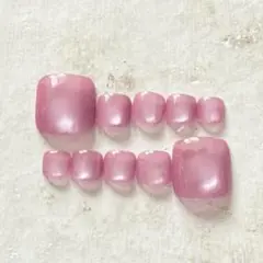 【現品】 フットネイル チップ 10枚セット マグネット ピンク系 35 単色