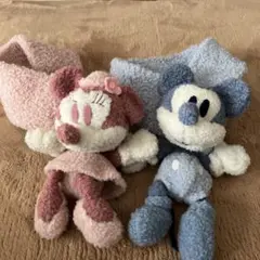 ミニー＆ミッキー キャラクター マフラー