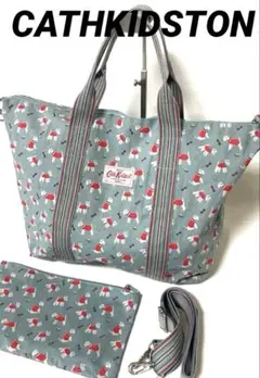 ✨極美品✨ キャスキッドソン ボストンバッグ 2WAY テリア柄　PVC