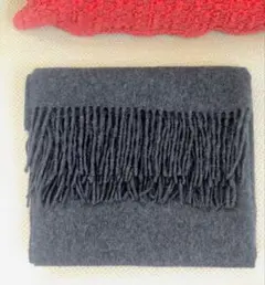 Theory ダークグレー カシミヤマフラー