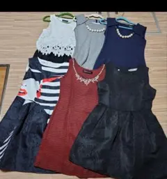 処分します♪最後に大幅お値引き♪ ドレスワンピ★6枚セット★