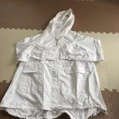 DISCOAT ホワイト マウンテンパーカー Fサイズ