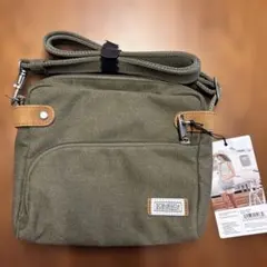 Travelon ショルダーバッグ カーキ 防犯仕様 - メルカリ
