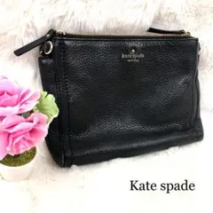 kate spade NEW YORK レザー バッグ ブラック ストライプのサムネイル