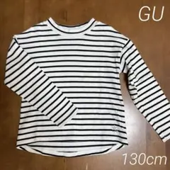 ジーユー　ボーダーカットソー