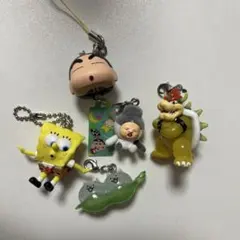 クレヨンしんちゃん こびと図鑑 マリオ スポンジボブ めじるしアクセサリーセット