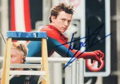 スパイダーマン トム・ホランド & ゼンデイヤ 直筆サイン入り写真 ul