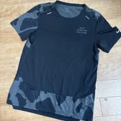 Nike Running Division Tシャツ M 黒/迷彩