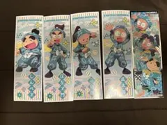 忍たま乱太郎　ロングステッカー2 一年は組　レア含む　5枚セット
