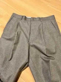 フランネルワイドパンツ ネイビー