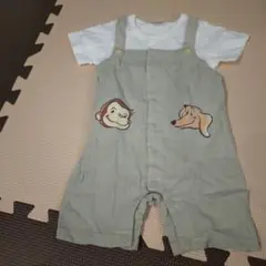 petit main おさるのジョージ ロンパース 80