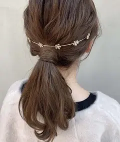 メタルカチューシャ　ヘアバンド／ゴールドのサムネイル