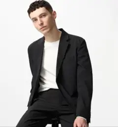 【廃盤品✨】ユニクロ 感動ジャケット ウォッシャブル 黒 3XL