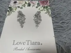 LoveTiara ブライダル シルバー　ヴィヴィアンジルコニアイヤリング
