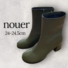 【nouer】新品 ヌエール ショートブーツ サイドジップ 定価1万8千円のサムネイル