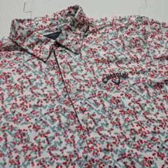 キャロウェイ ポロシャツ 花柄 メンズ L