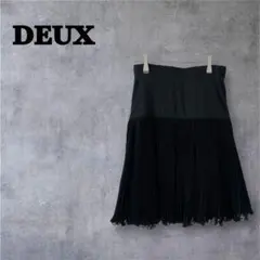 【美品】klimt deux シフォンプリーツスカート(M)/切り替え ミニ丈