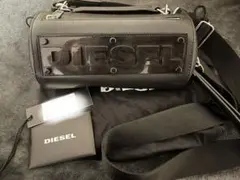 【Diesel(ディーゼル) BIGロゴ レザー ミニ ショルダーバッグ】