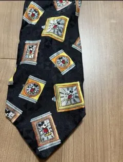 ヴィンテージ　古着　ネクタイ　ミッキーマウス　時計　イタリア製