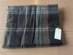 ☆新品未使用！ichi イチ チェック柄 ボタン付きストール ブラウン系☆