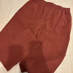 コーデュロイパンツ テラコッタカラー ウエストゴム