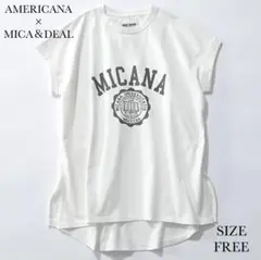 MICANA AMERICANA MICA＆DEAL カレッジロゴTシャツのサムネイル