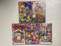 Switch ソフト5本 マリカ　桃鉄　スマブラ　スプラ　マリオ3D